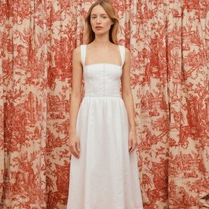 Reformation Tagliatelle Linen Dress